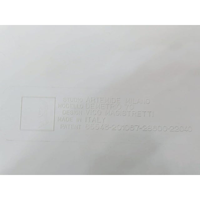 White Demetrio 70 Coffee Table by Vico Magistretti for Artemide, Italy, 1970s For Sale - Image 13 of 15