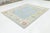 8x10 Modern Oushak Style Hand-Knotted Wool Rug - Pastel Blue & Cream Floral For Sale - Image 10 of 10