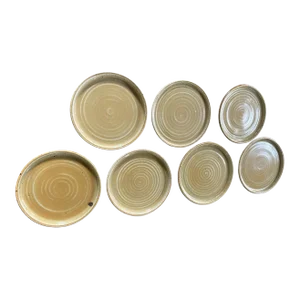 1980s Tuscarora Pottery Plates - Set of 7