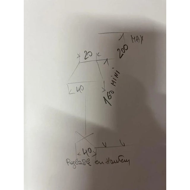 French Floor Lamp by Jacques Adnet, 1950s For Sale - Image 10 of 11