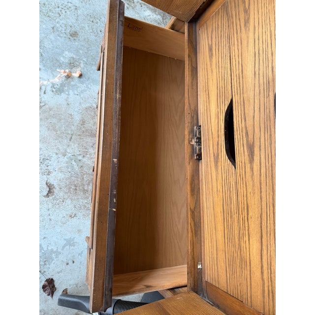 Wood 1970s Lane Brutalist-Style Pueblo Armoire For Sale - Image 7 of 13