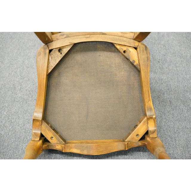 High End Country French Provincial Cane Back Dining Side Chair For Sale - Image 9 of 9