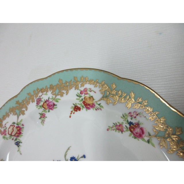 1980s Chelsea House Decorative Floral Design Dining Plate Asian Inspired For Sale - Image 4 of 9