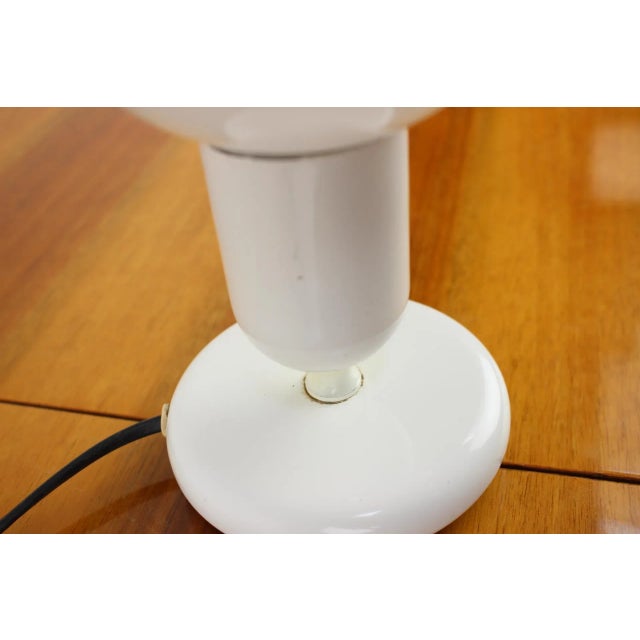 White Table Lamp, 1970s For Sale - Image 3 of 8