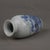 White Pair of Vintage Blue and White Vases With Underglaze Red For Sale - Image 8 of 9
