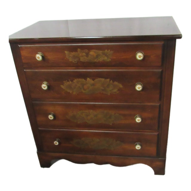 1980s Hitchcock Bachelors Chest Dresser Farmhouse Signed For Sale