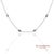 14K White Gold Diamond Adjustable Necklace/Pendant Metal Type: 14k White Gold Total Item Weight: 2.4 Grams Length: 17.5...