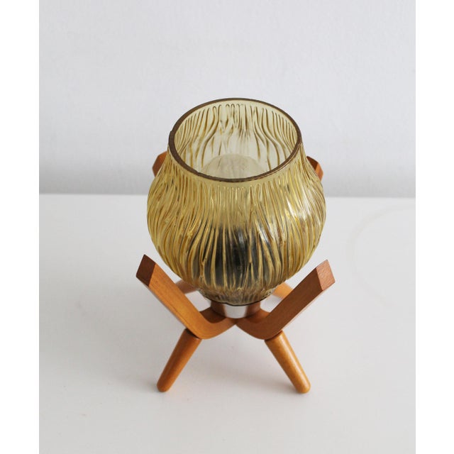 Vintage Bedside Table Lamps by Drevo Humpolec, 1970s, Set of 2 For Sale - Image 13 of 18