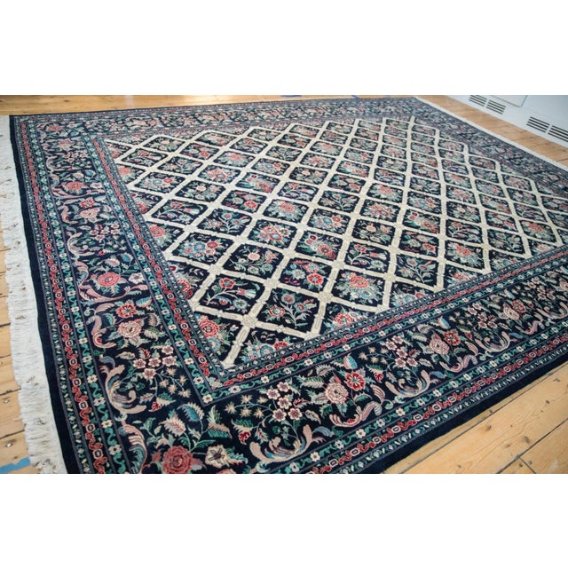 Textile Vintage Pakistani Savonnerie Design Carpet - 9'2" X 11'8" For Sale - Image 7 of 10