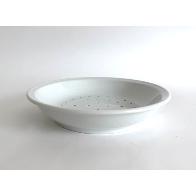 Early 20th Century French Faisselle Strainer Berry Bowl For Sale - Image 4 of 7