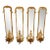 Set of Four 19th Century Rococo Giltwood Mirrored Sconces For Sale