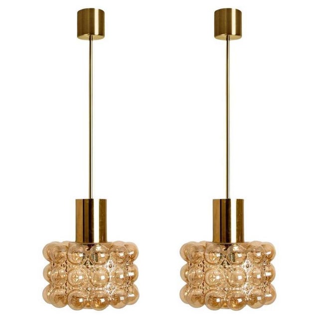 Bubble Glass Pendant Lamp attributed to Helena Tynell, 1969 For Sale - Image 14 of 14