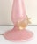 1950s 1950s Barovier & Toso Murano Glass Table Lamp – Pink & Gold Flecked With Sculpted Flowers For Sale - Image 5 of 11