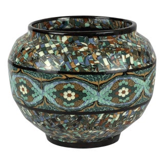 Large Mixed Earth Planter by Jean Gerbino, Vallauris, 1950s For Sale