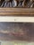 Original Signed “Sher” Oil on Canvas – Harbor Fishing Village With Men & Boats – Framed, 31.25” X 26” For Sale - Image 13 of 14
