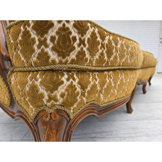 Vintage Danish Three-Seater Sofa in Furniture Velour, 1950s For Sale - Image 18 of 18