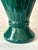Emerald-Green Ribbed Ceramic Lamps, Pair For Sale - Image 4 of 11