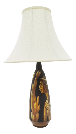Vintage Ceramic Table Lamp by Bonnie Rehnqvist for Törngrens Pottery, 1950s