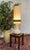 Beige White Ceramic Lamp with Lampshade, 1970s For Sale - Image 8 of 17