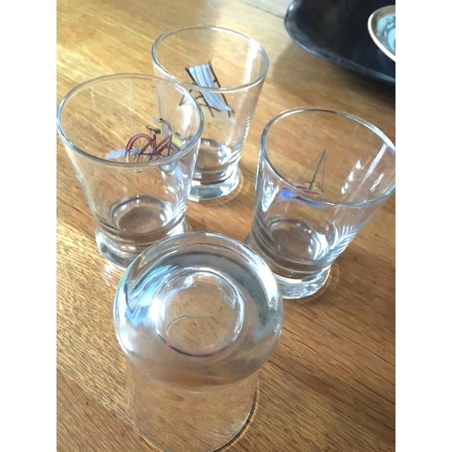 Vintage Nautical Theme Ralph Lauren Juice Glasses- Set of 4 For Sale In Louisville - Image 6 of 8