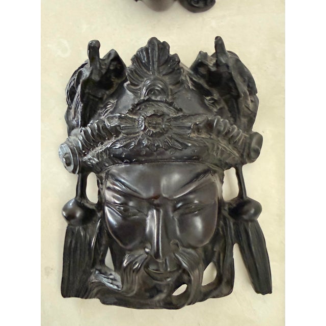 Boho Chic Asian Wall Sculptures, a Pair For Sale - Image 3 of 8