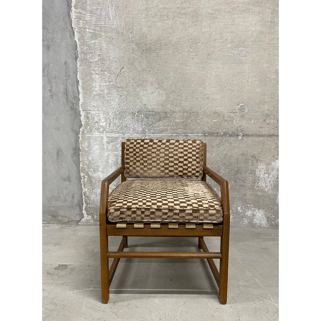 Newly Upholstered MCM Armchair Attributed to Jack Cartwright for Founders For Sale - Image 12 of 12