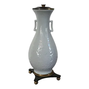 19th Century Chinese Blanc de Chine Porcelain Vase Mounted as a Lamp