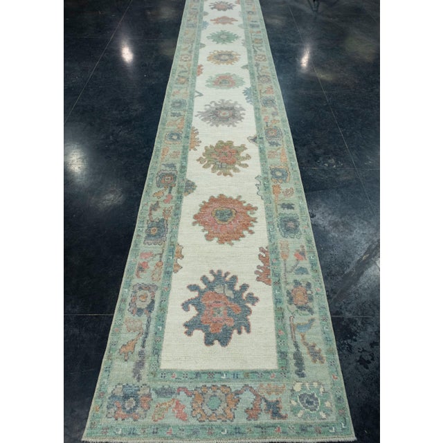 Turkish Oushak Runner Rug 2'10" x 18'9" #17405 Explore a curated collection of hallway runners, wool rugs, and handmade...