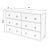 Transitional Lark 6 Drawer Dresser, White For Sale - Image 3 of 9