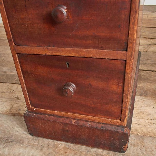 Vintage Victorian Pedestal Writers Desk, 1930s For Sale - Image 11 of 16