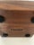 Vintage Retro High Pressure Sodium Industrial Bulb Display on Wood Pedestal Marked "Roost" - Set of 2 For Sale In Phoenix - Image 6 of 8