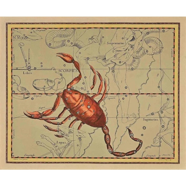 Scorpion is an original etching on paper realized by Charles De la Haye after Andrea Stech, in the 18th century. Signed in...