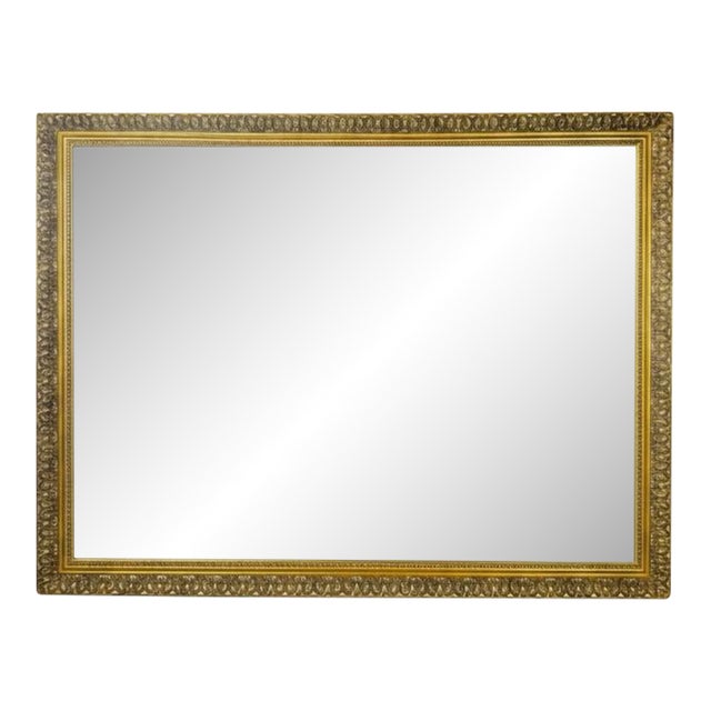 Large English Gilt Framed Wall Mirror For Sale