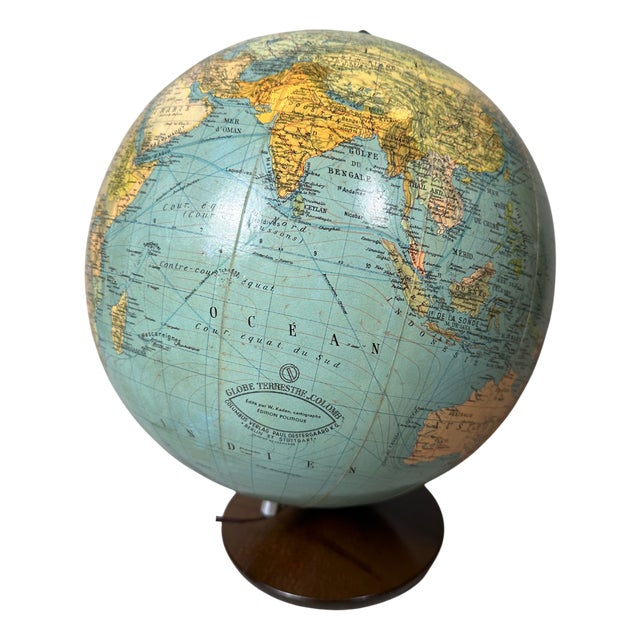 Vintage Globe Light in Glass, 1960s For Sale