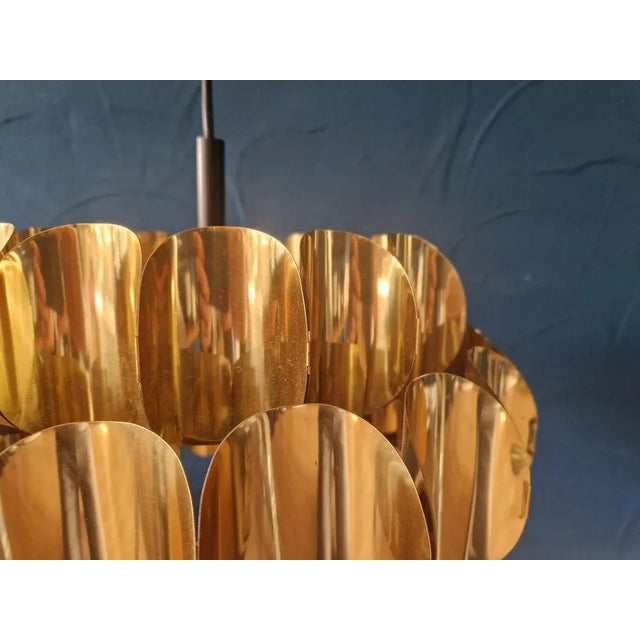 Ceiling light by Thorsten Orrling for Temde in the very rare gold edition. The lamp is in a fantastically good condition,...