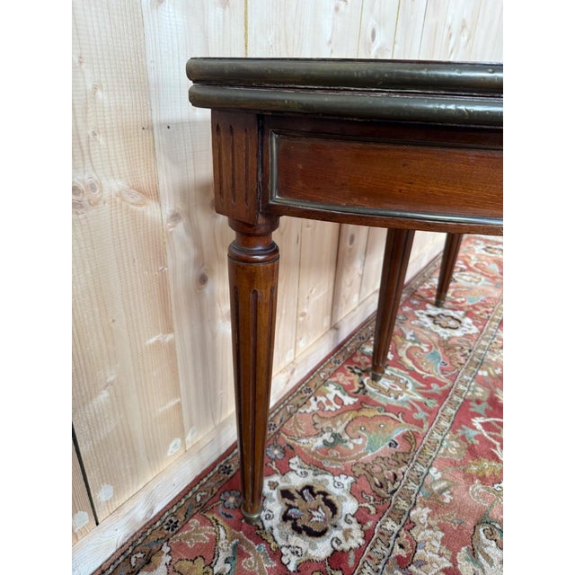 Louis XVI Style Console Table in Mahogany, 1890s For Sale - Image 3 of 6