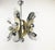 Vintage Italian Chrome & Brass Chandelier, 1970s For Sale - Image 10 of 13