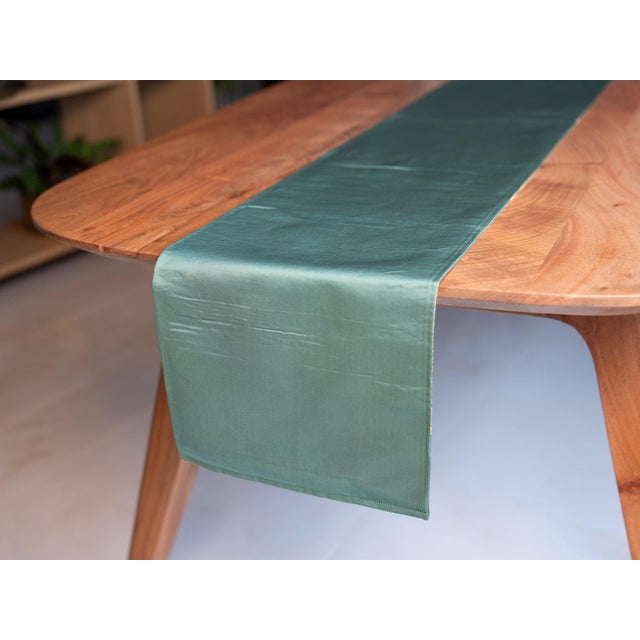 Contemporary Japanese Ceremonial Silk Table Runner by Renaras For Sale - Image 3 of 10