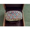 Bochic "Capri" Amethyst & Blue Topaz Gem & Cuff Set In 18K Gold & Silver For Sale - Image 16 of 18