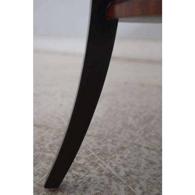 Jonathan Charles Round 2 Drawer Modern Design Lamp Table For Sale - Image 11 of 18