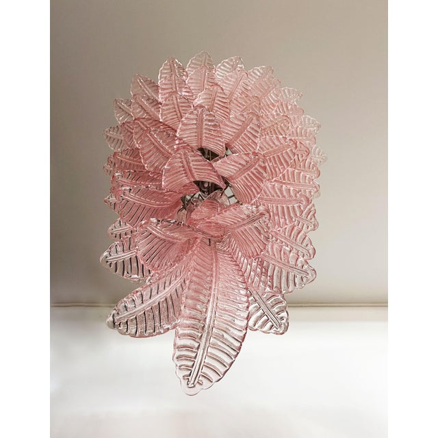 1990s Large Italian Murano Felci Glass Spiral Chandelier, 1990 For Sale - Image 5 of 18