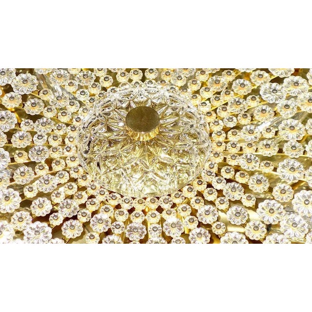 Austrian Crystal Flowers Ceiling Lamp by Emil Stejnar, 1960s For Sale - Image 10 of 13