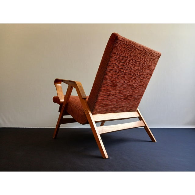 Beech Lounge Chair by Frantisek Jiràk for Tatra Nabytok, Former Czechoslovakia, 1950s For Sale - Image 11 of 17