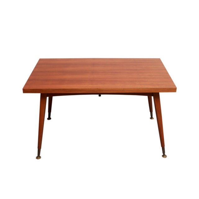 Extendable Coconut Table in Walnut, 1960 For Sale - Image 15 of 15