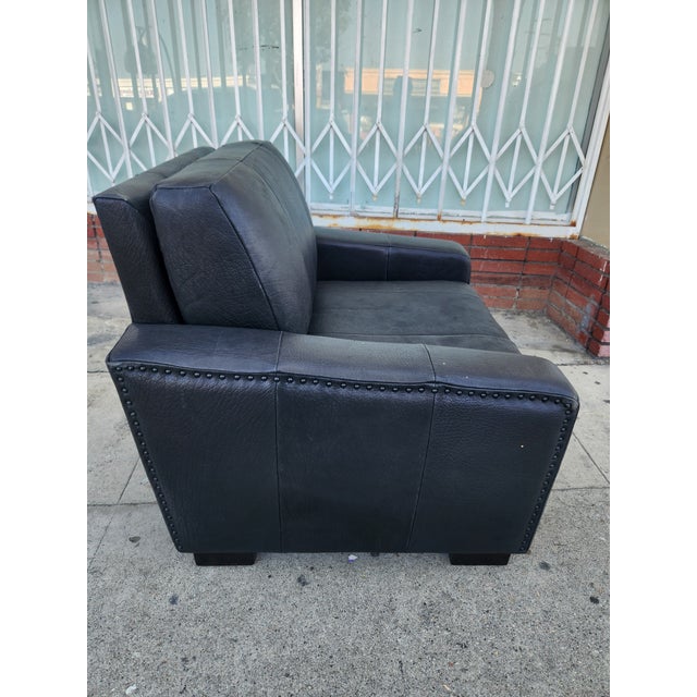 Vintage Club Leather Armchair For Sale - Image 10 of 10