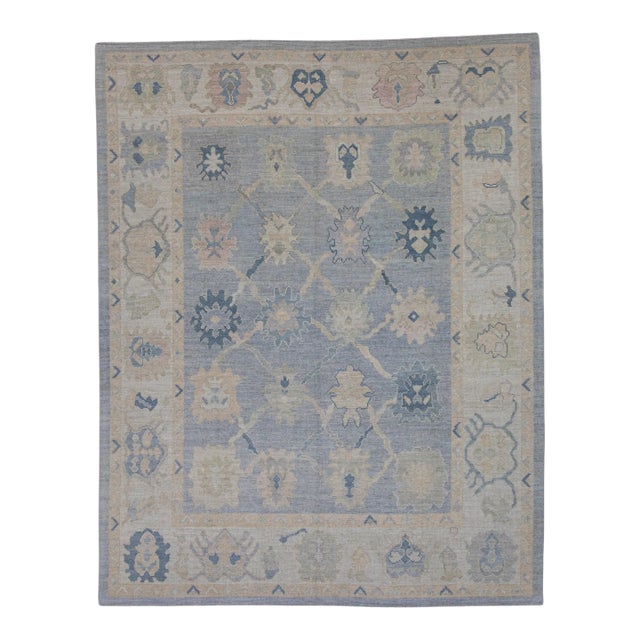 Turkish Oushak Rug 8'3" x 10'5" For Sale