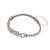 This beautiful Art Deco bracelet is crafted from platinum. The 2.5 inches long centerpiece is 6.5mm wide with an open...
