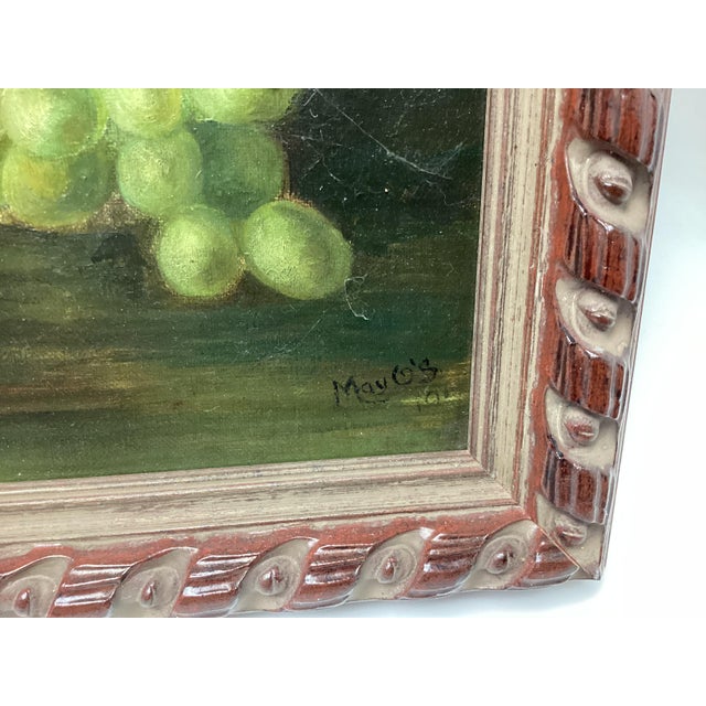 Antique Fruit Still Life Oil Painting Signed MayO’s Framed. There appears to be a date following the signature...
