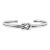 James Avery Retired 925 Silver Lovers Knott Cuff Bangle Bracelet For Sale