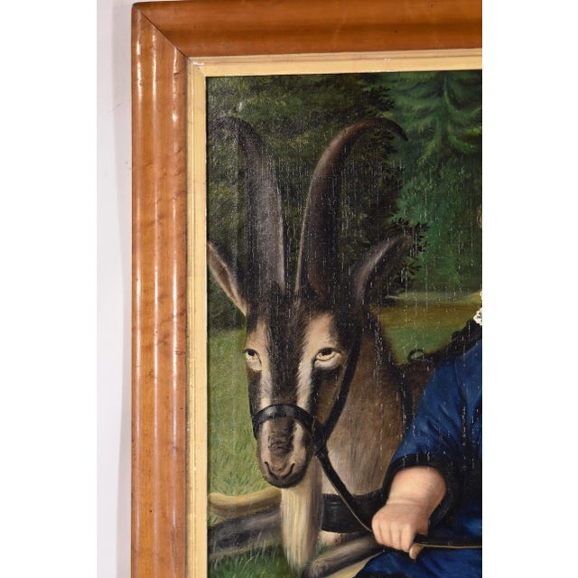 19th Century English Painting of Boy With Goat For Sale In Greensboro - Image 6 of 13
